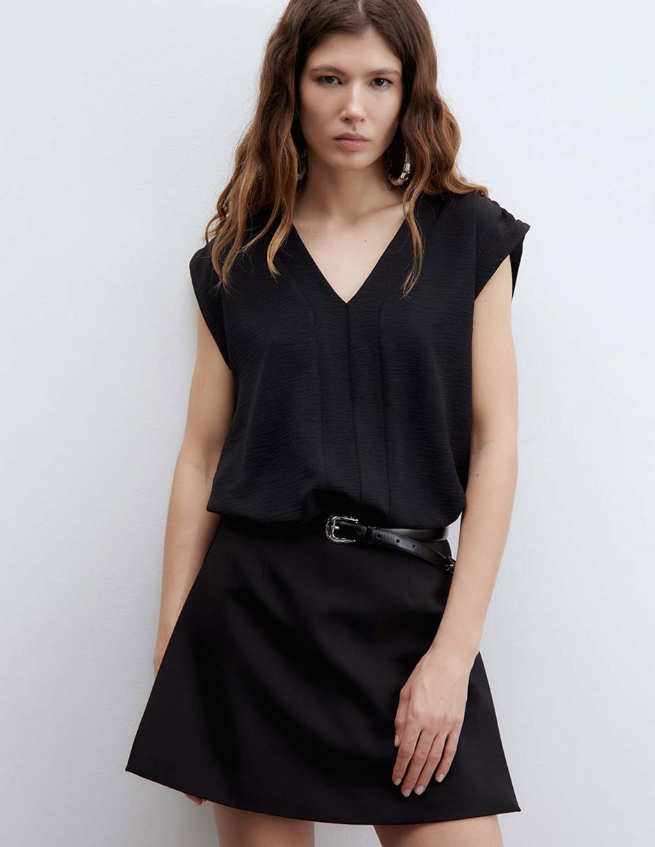 Blusa Sfera manga corta para mujer