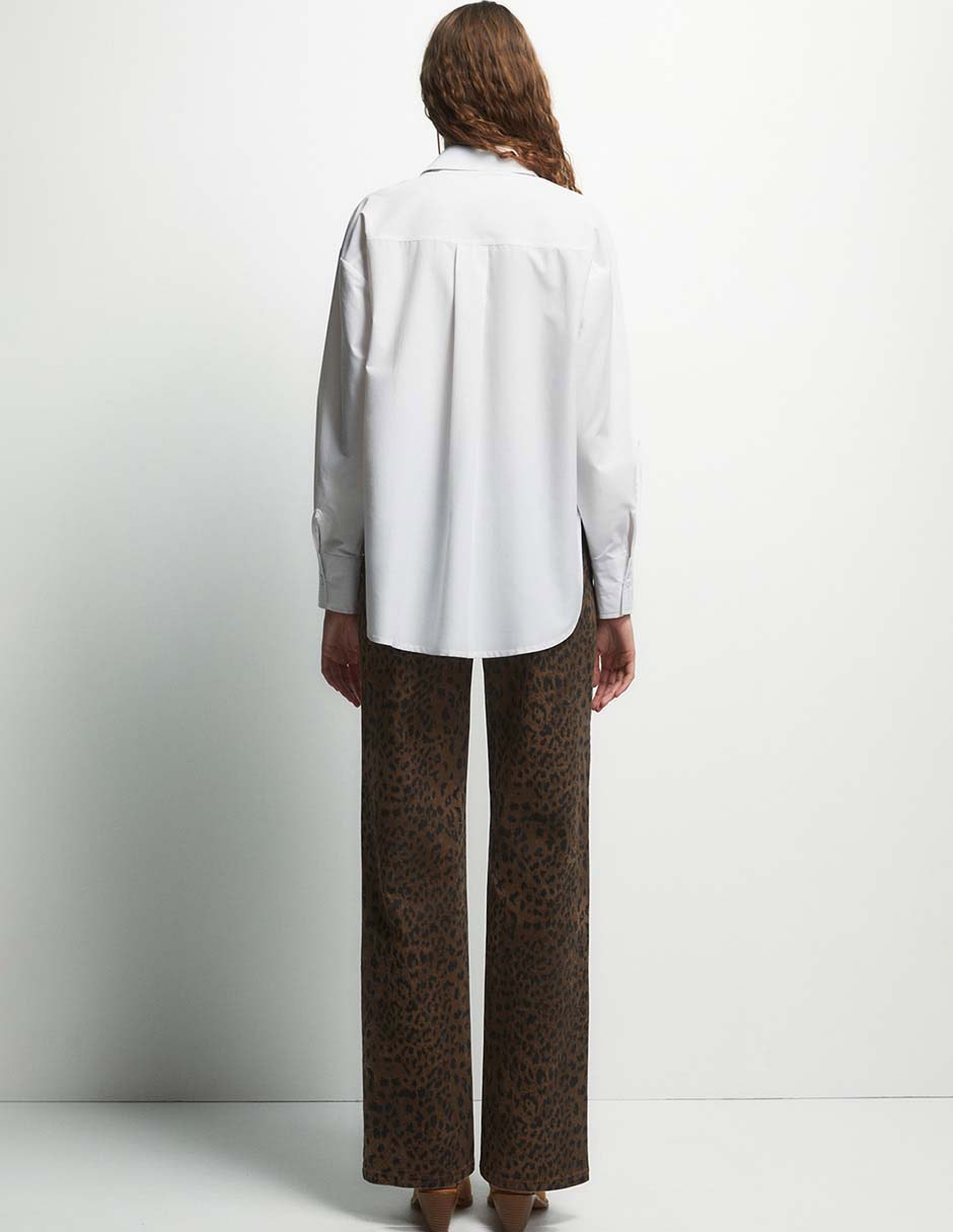 Jeans relajado cintura Sfera para mujer