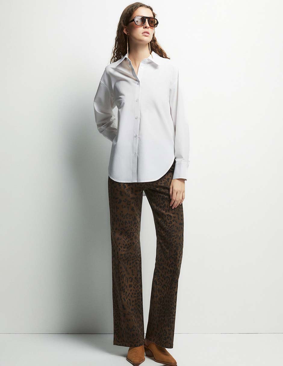 Jeans relajado cintura Sfera para mujer