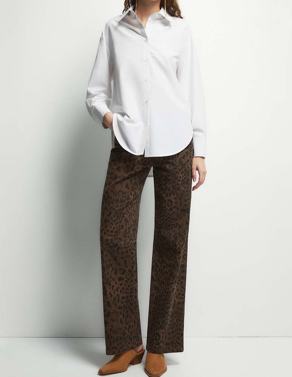 Jeans relajado cintura Sfera para mujer