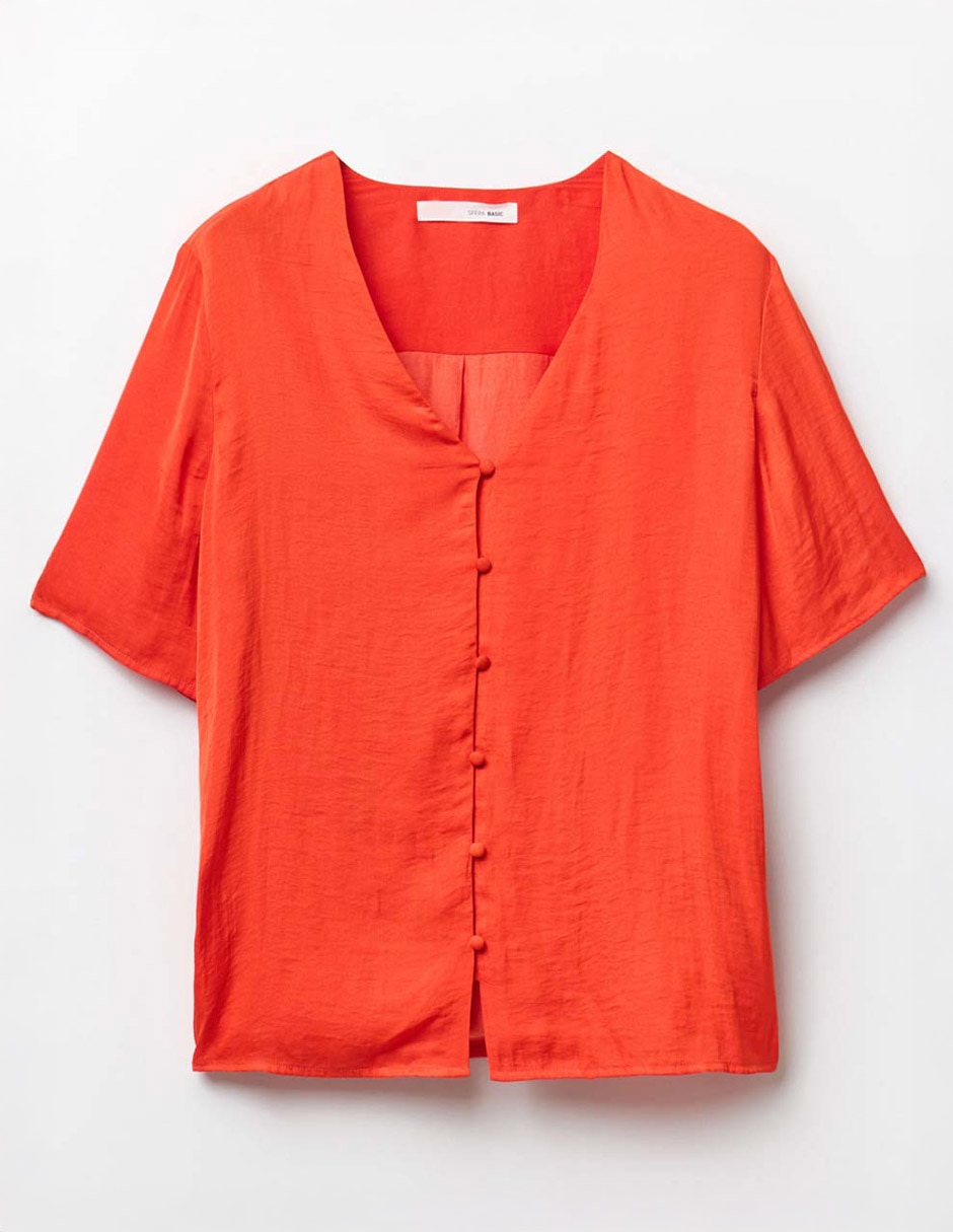 Blusa manga corta para mujer 6