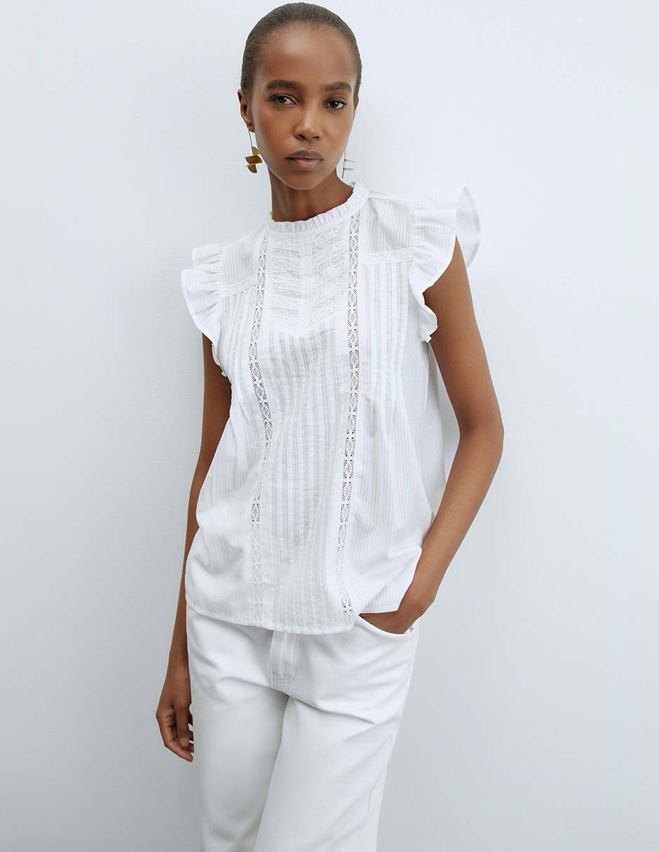 Blusa Sfera manga corta para mujer