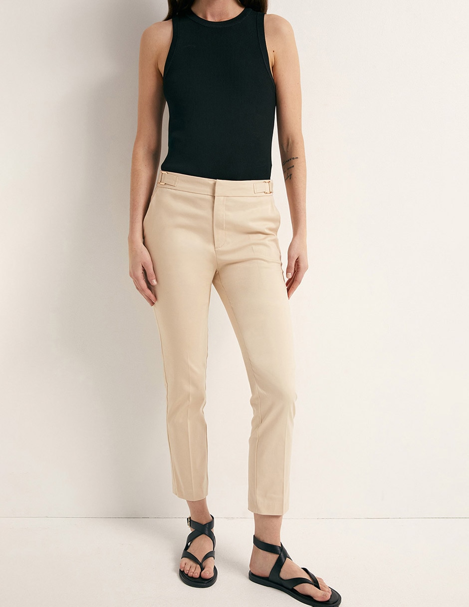 Pantalón capri recto para mujer 3