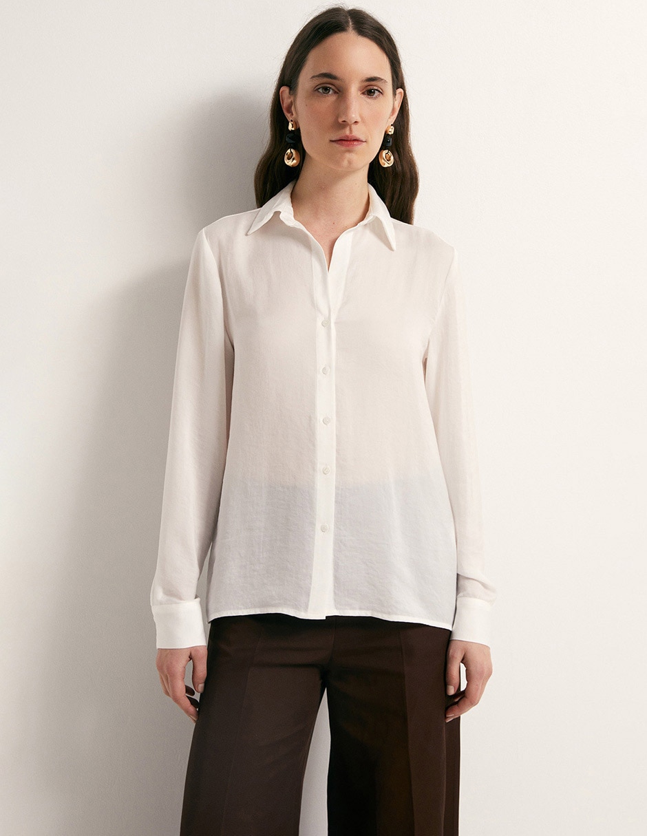 Camisa Sfera manga larga para mujer
