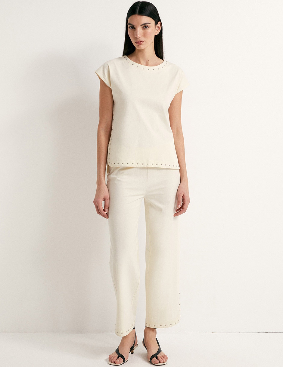 Pantalón easy pant Sfera amplio para mujer