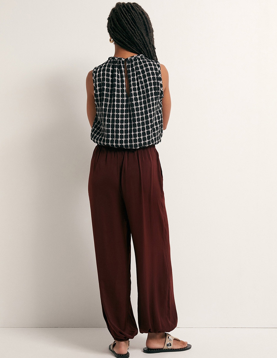 Pantalón relaxed amplio para mujer