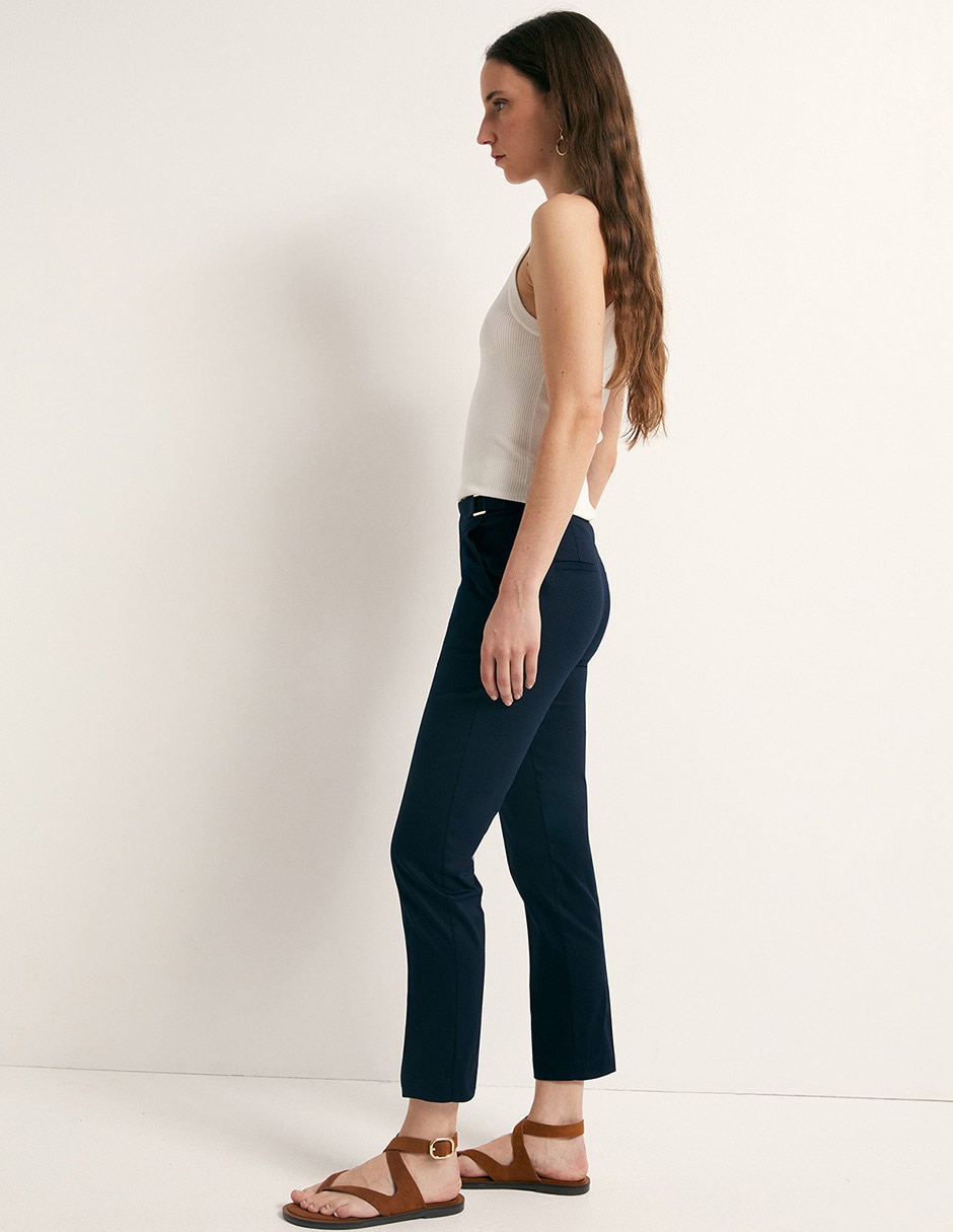 Pantalón de vestir slim para mujer