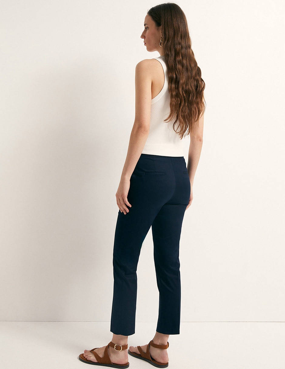 Pantalón de vestir slim para mujer