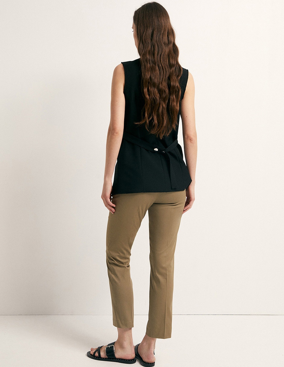Pantalón de vestir slim para mujer