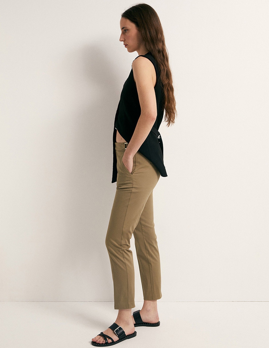 Pantalón de vestir slim para mujer