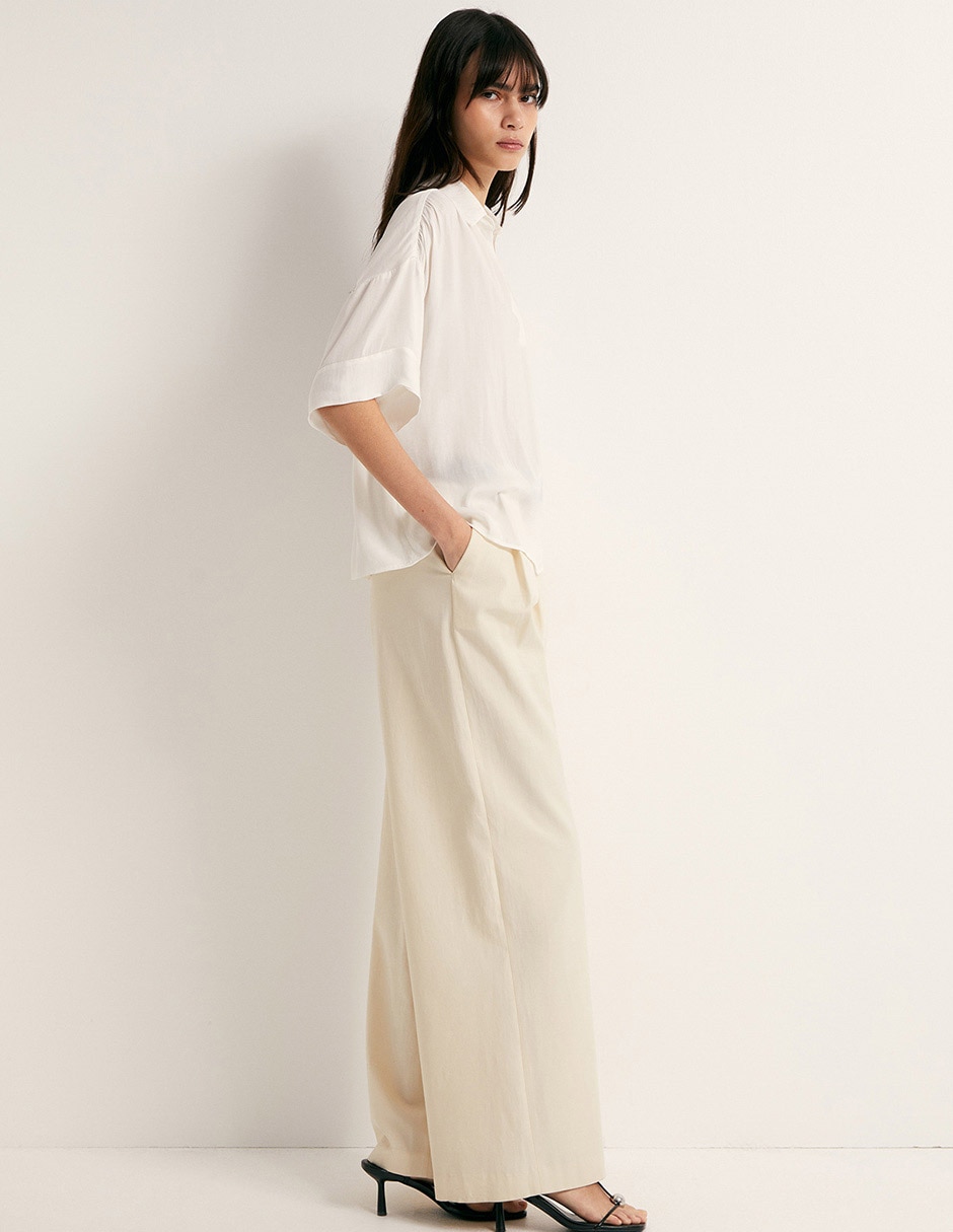 Blusa Sfera manga al codo para mujer