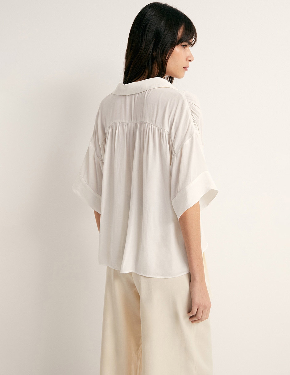 Blusa Sfera manga al codo para mujer
