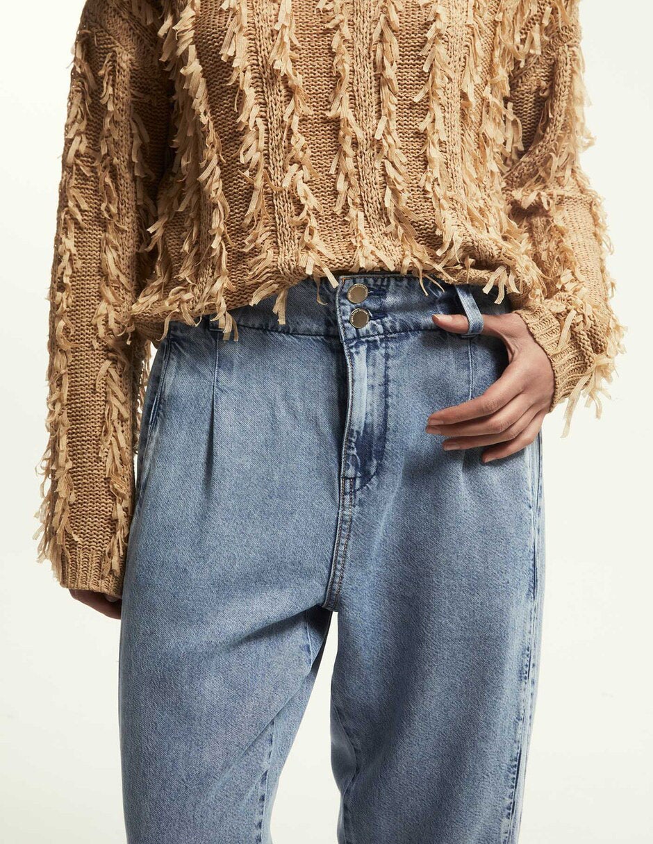 Jeans chino wide leg cintura 4