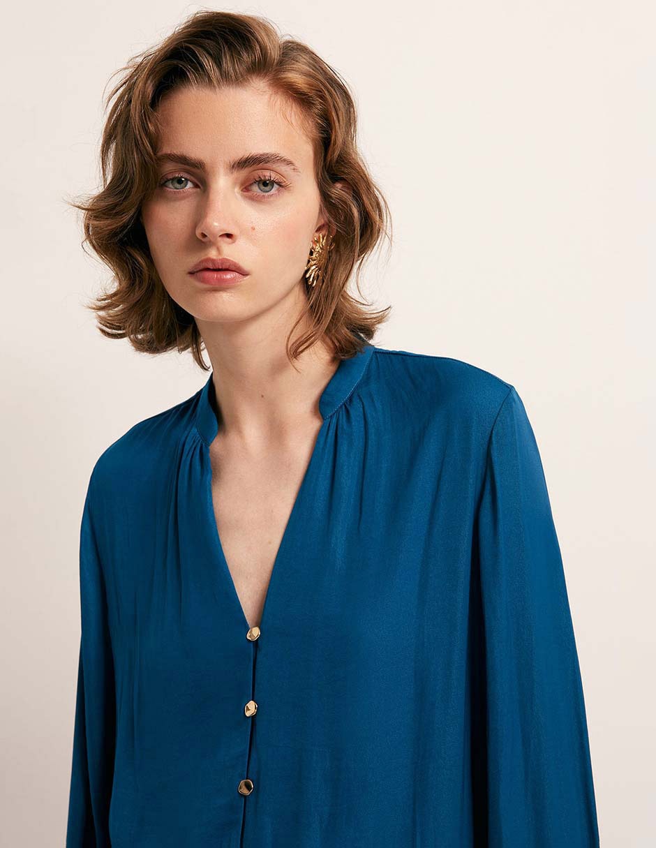 Blusa manga larga para mujer 4