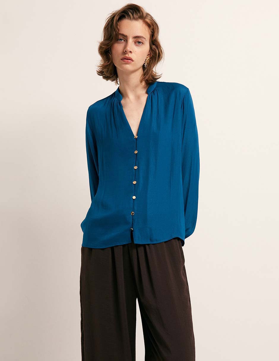 Blusa manga larga para mujer 6