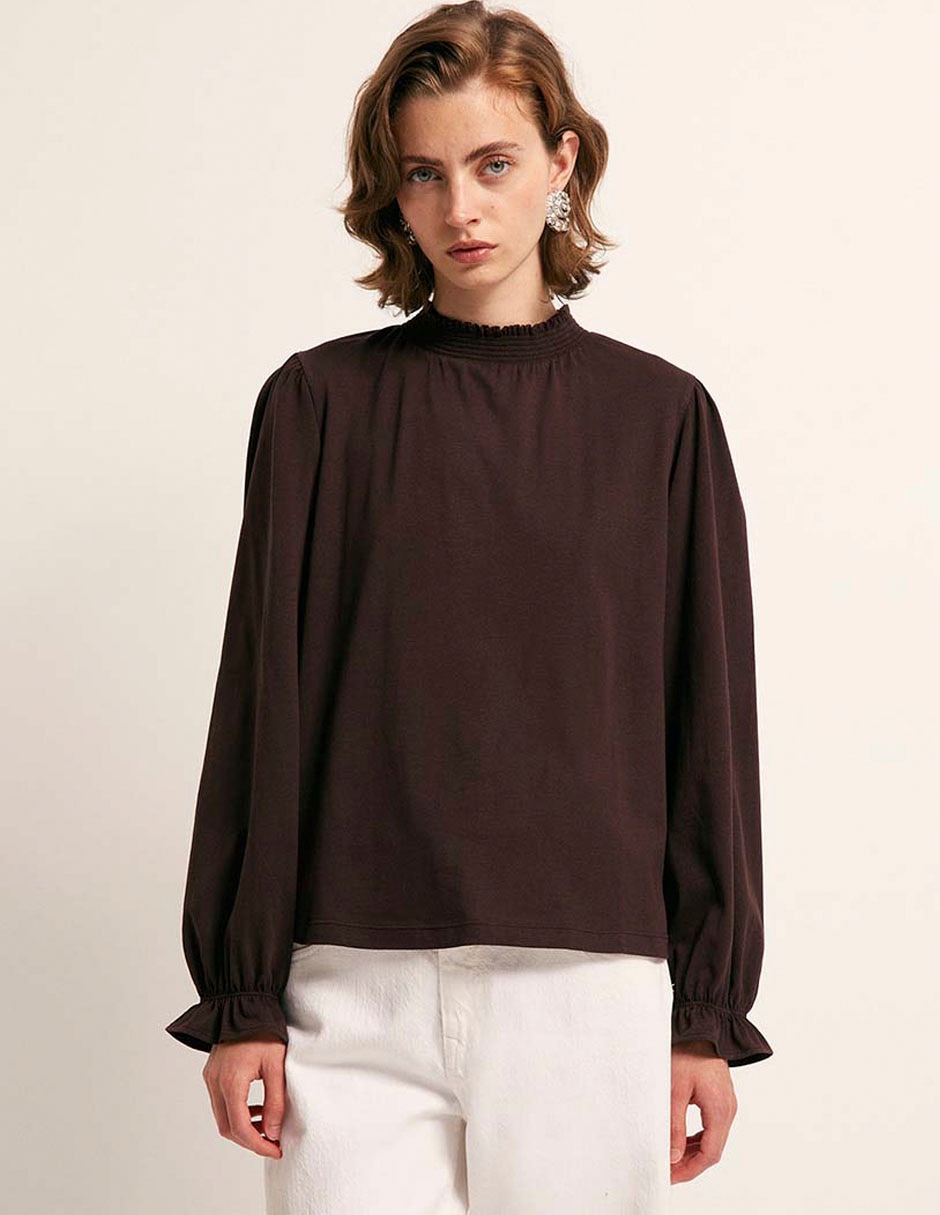 Blusa manga larga para mujer 6
