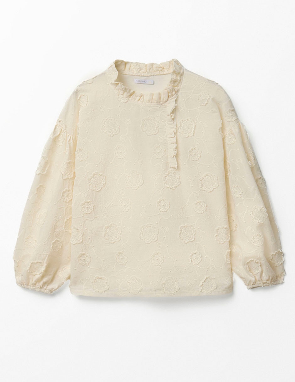 Blusa manga larga para mujer