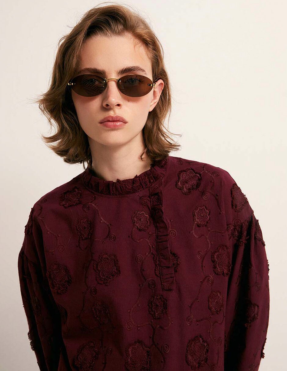 Blusa manga larga para mujer 4