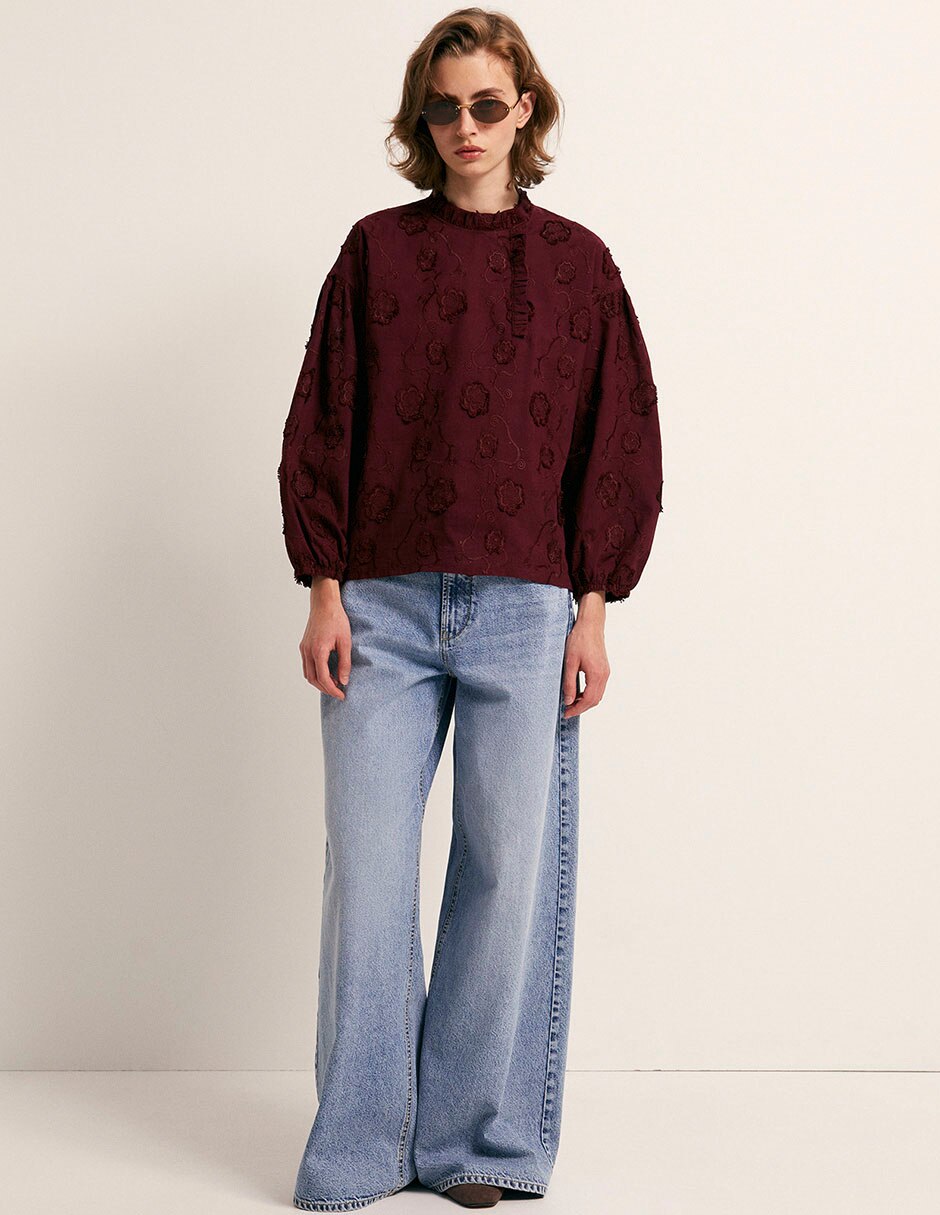 Blusa manga larga para mujer 5