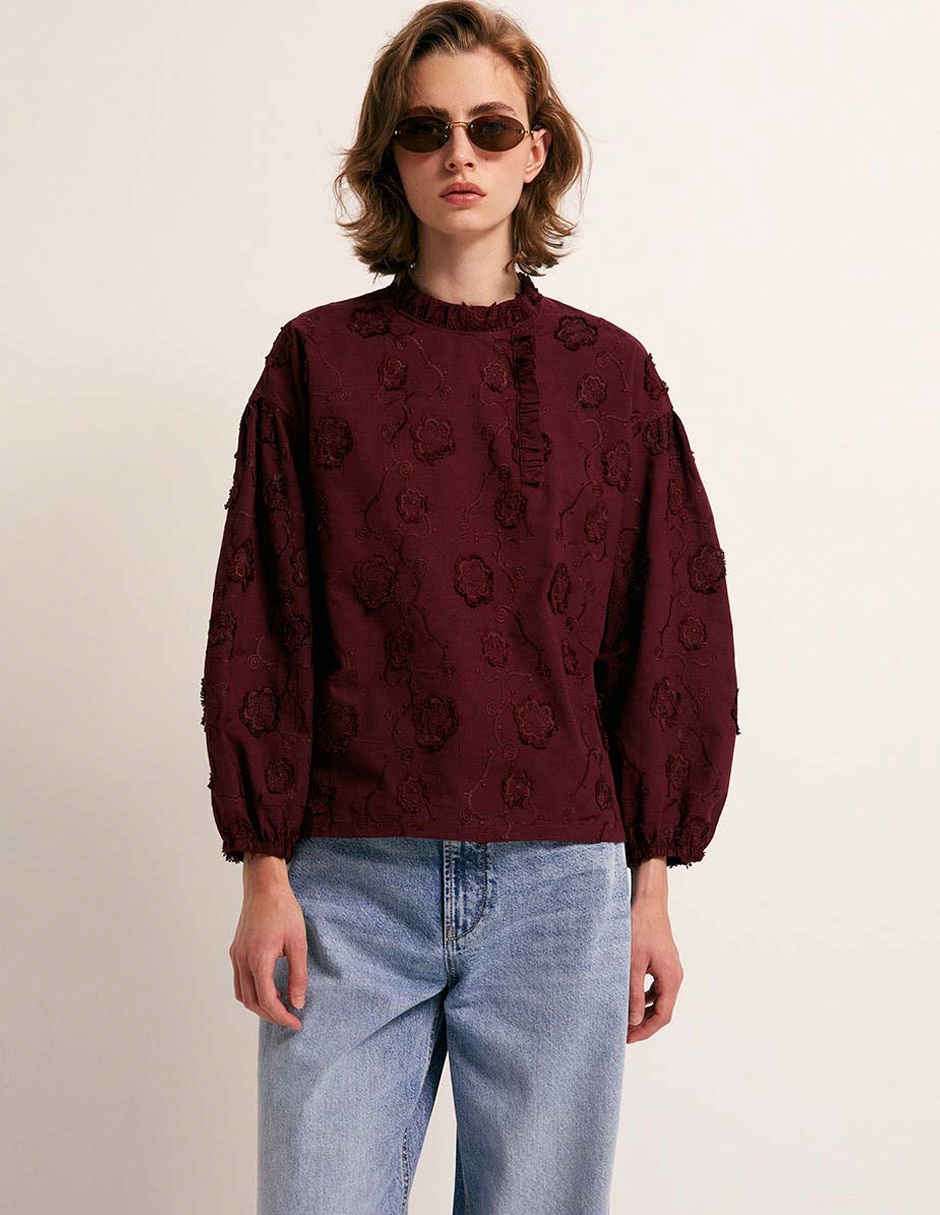 Blusa manga larga para mujer 6