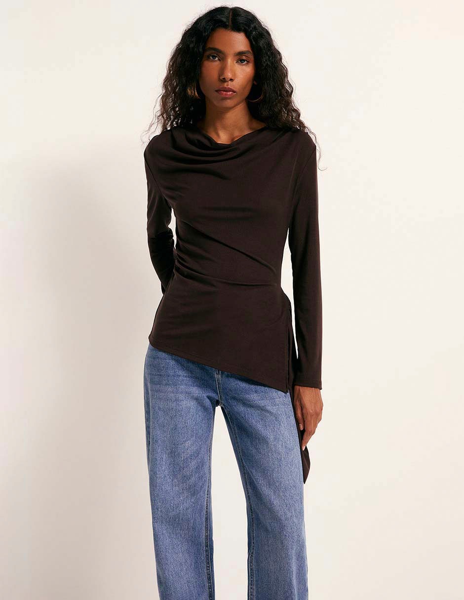 Blusa manga larga para mujer 7